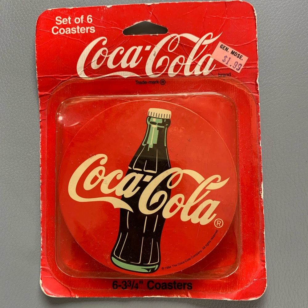 Vintage 1994 Unopened Coca Cola Cork Coasters